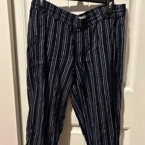 Sonoma Navy Striped Chinos